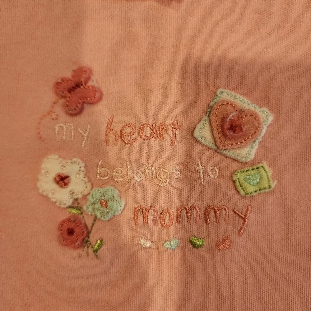 Carter's Pink onesie Size 6 mo